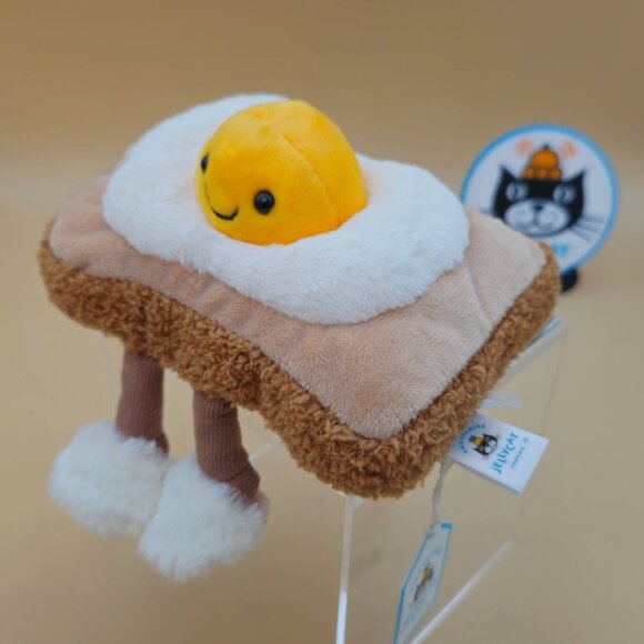 Jellycat AMUSEABLE EGGLANTINE EGG ON TOAST Cute Soft Edition BNWT - Picture 2 of 6